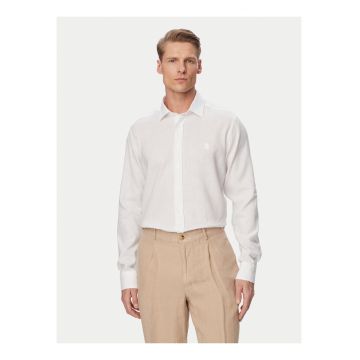 Camasa barbati -  alb - material usor - croiala regulara - maneca lunga