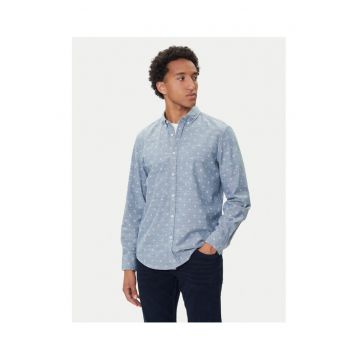 Camasa barbati  albastru bumbac - Albastru