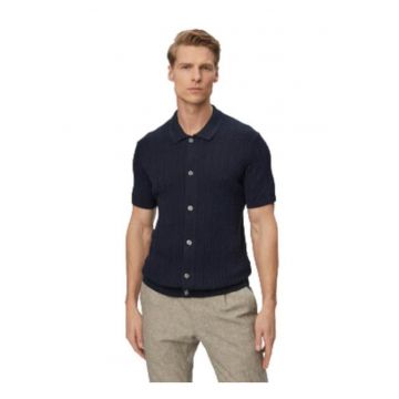 Camasa barbati -  albastru - bumbac - maneca scurta - croiala regular fit