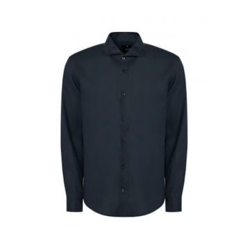 Camasa barbati -  bleumarin - casual - 100% in -