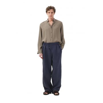 Camasa barbati -  cu maneca lunga - kaki - Tencel