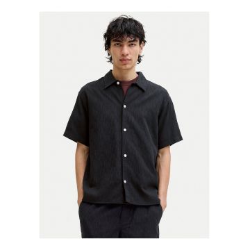 Camasa barbati -  neagra - bumbac - croiala lejera