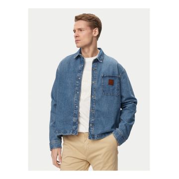Camasa barbati -  oversize - albastru - bumbac