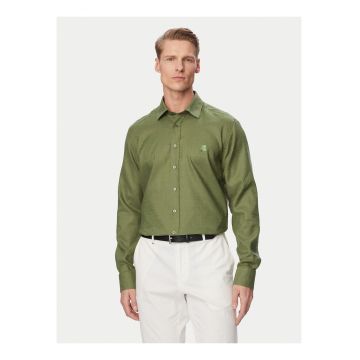 Camasa barbati -  verde - maneca lunga