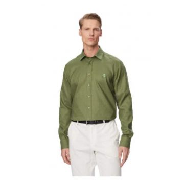 Camasa barbati -  verde - maneca lunga