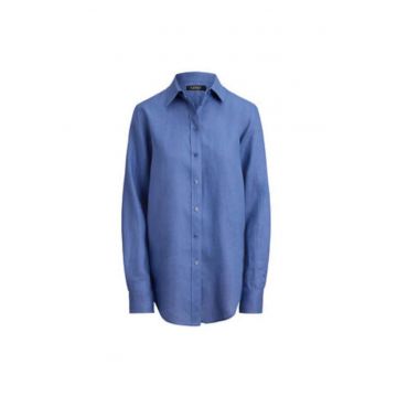 Camasa dama -  albastru - casual - 100% in -