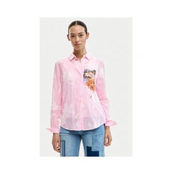 Camasa dama -  multicolor - bumbac - maneca lunga - casual