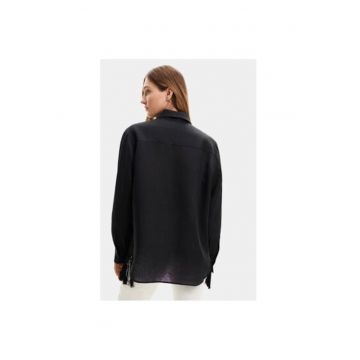 Camasa dama -  Negru - Viscoza - Negru