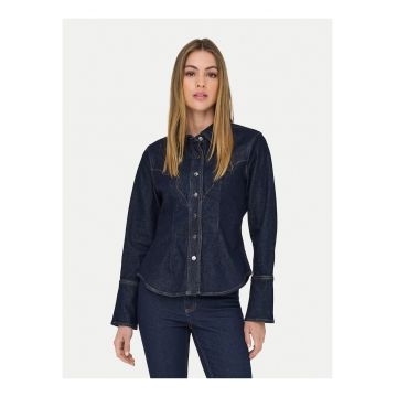 Camasa  denim - slim fit - bumbac - Bleumarin