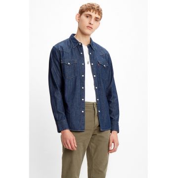 Camasa din denim Barstow Western - Bleumarin