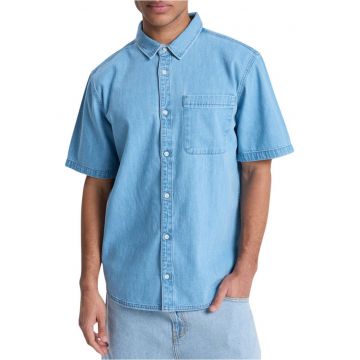 Camasa din denim cu nasturi