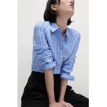 Camasa eleganta cu dungi - Alb/Albastru deschis