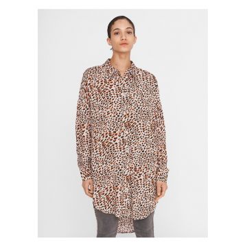 Camasa lunga cu animal print Fiona