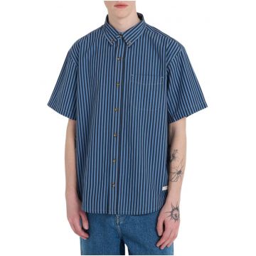 Camasa oxford cu maneca scurta si model in dungi