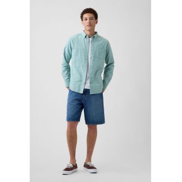 Camasa regular-fit cu guler Oxford - Verde menta