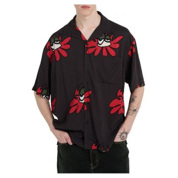 Camasa relaxed fit cu model grafic