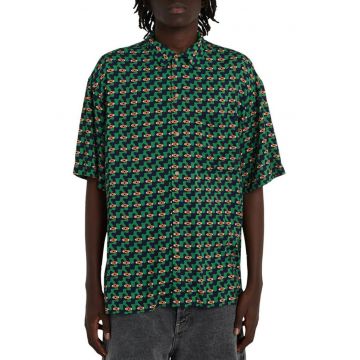 Camasa relaxed fit cu model si maneca scurta