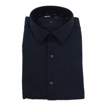 Camasa barbati  model P-HANK-S-KENT-C1-222 - slim fit - albastru - poliamida