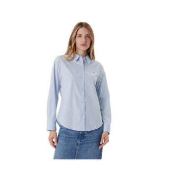 Camasa dama  bumbac/elastan - albastru deschis