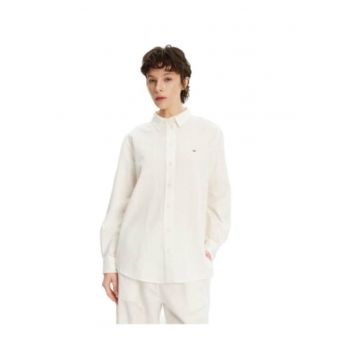 Camasa dama -  bumbac/in - ecru -