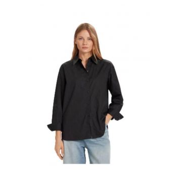 Camasa dama -  bumbac - neagra -