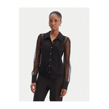 Camasa dama  negru poliester - Negru