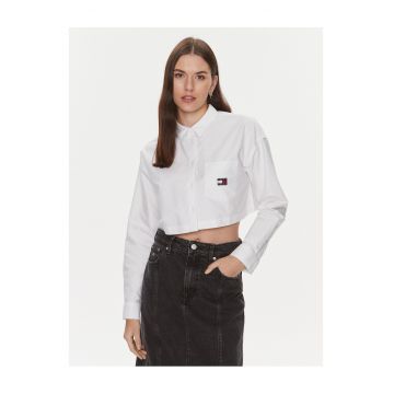 Camasa de dama  alb - scurta