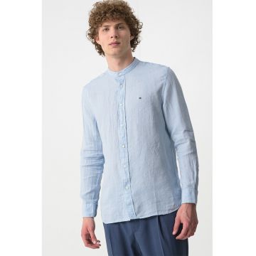 Camasa de in cu guler Mao - Albastru pastel