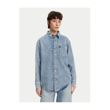 Camasa din denim pentru femei  albastru