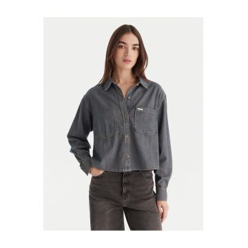 Camasa din denim pentru femei  albastru