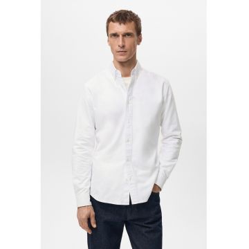 Camasa Oxford din bumbac - Alb optic