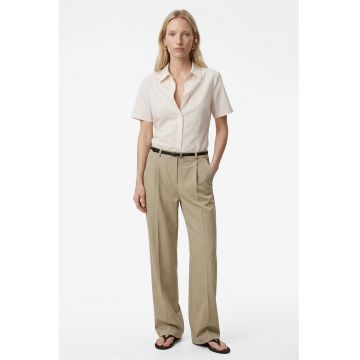 Camasa regular fit cu nasturi - Bej deschis