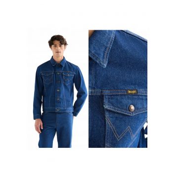 Camasa Barbati -  Cowboy Cut - L INTL - Albastru - Bumbac - Design Clasic Casual - Ideal Pentru Uz Zilnic - Material Premium Confortabil - Aspect Denim Modern - Croiala Regular Fit
