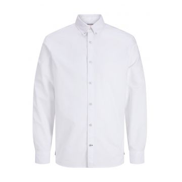 Camasa barbati - din bumbac - Regular fit - JJOXFORD - Alb