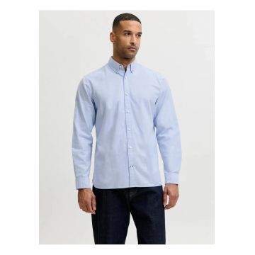 Camasa barbati - din bumbac - Regular fit - JJOXFORD - Albastru -