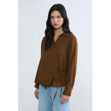 Camasa cu cordon lateral - Caramel