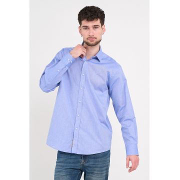Camasa cu maneci lungi - Albastru indigo