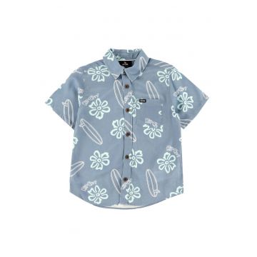 Camasa cu model tropical Ride The Wave