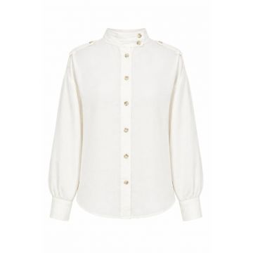 Camasa dama -  camasa casual - maneca lunga - ivory - 90% modal