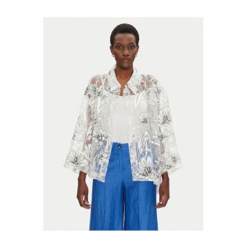 Camasa dama  transparent-alb