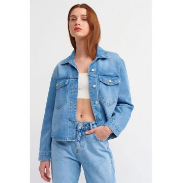 Camasa  - Femei - Camasa de dama din denim de bumbac Denim albastru deschis-mediu -