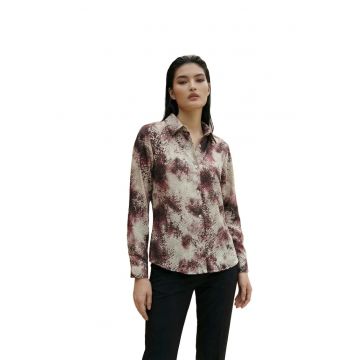 Camasa Femei -  Regular fit - imprimeu sarpe - multicolor - bumbac-poliester