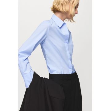 Camasa lejera cu maneci lungi - Albastru pastel