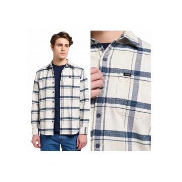 Camasa Pentru Barbati -  Marimea S - Multicolor - Mercantile Shirt - Compozitie 100% Bumbac - Croiala Confortabila - Inchidere Nasturi