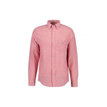 Camasa regular fit cu guler Oxford - Roz