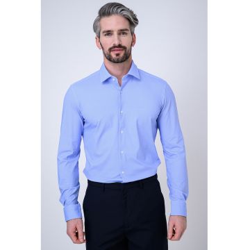 Camasa slim fit cu imprimeu Kenno - Albastru deschis/Albastru