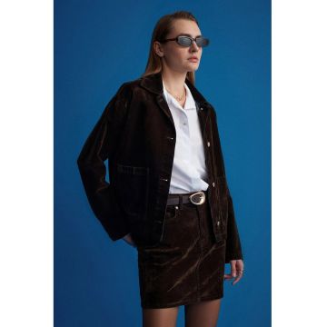 Camasi dama -  camasa din poplin de bumbac - alb - maneca lunga - casual