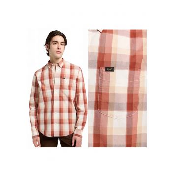 Camasa Pentru Barbati - Multicolor -Croiala Regular Fit - Model Drept Regular - Inchidere Nasturi - 1 Buzunar - Multicolor